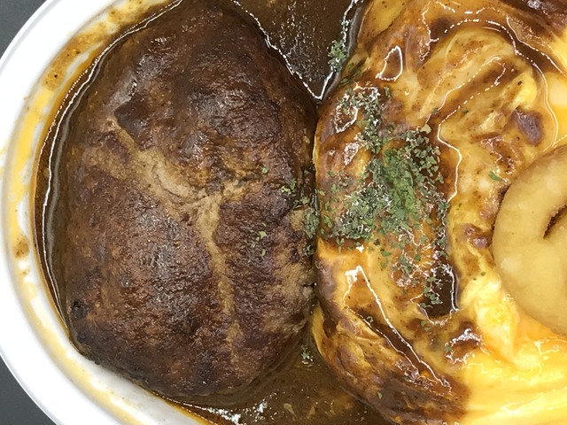 ハンバーグオムライス1-2-3