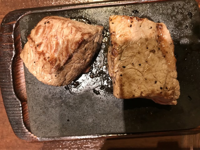 赤身サーロイン食べ比べ