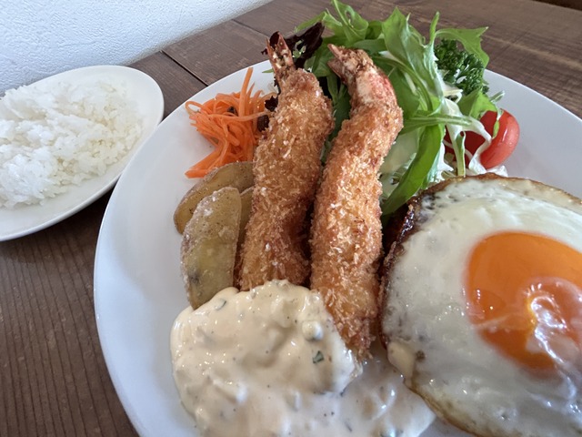 ハンバーグ＆エビフライ1-2-2