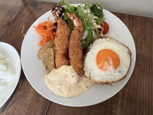 ハンバーグ＆エビフライ1-1-1