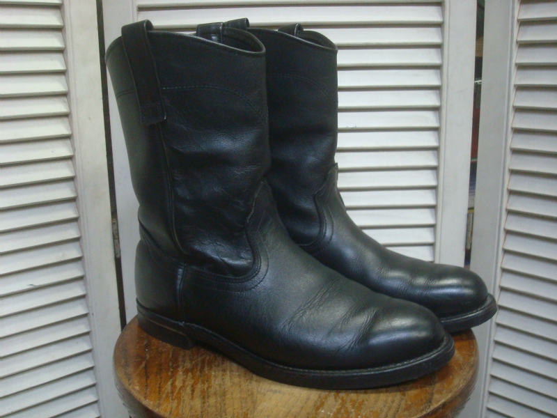 RED WING 1345 Black Pecos Boots Size 8 1/2 E : GASOLINE DIARY