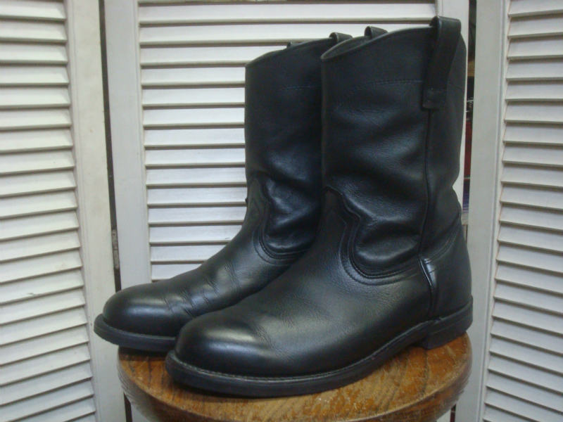 RED WING 1345 Black Pecos Boots Size 8 1/2 E : GASOLINE DIARY