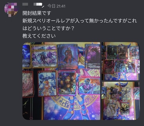 ゲートルーラー】公式Discordサーバに投稿された封入エラー報告、削除