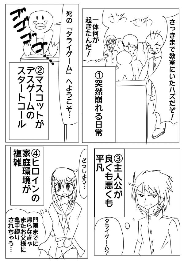 デスゲーム作者 キャラ殺さなきゃデスゲームにならんけどメインキャラは殺したくないなぁ せや 暇な人あつまれ デスゲーム作者 キャラ殺さなきゃデスゲームにならんけどメインキャラは殺したくないなぁ せや 暇な人あつまれ