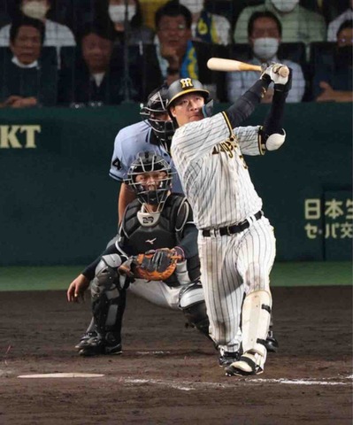 これぞ4番の仕事や!!　阪神・大山　“6月男”全開弾　打点リーグトップ浮上「36」