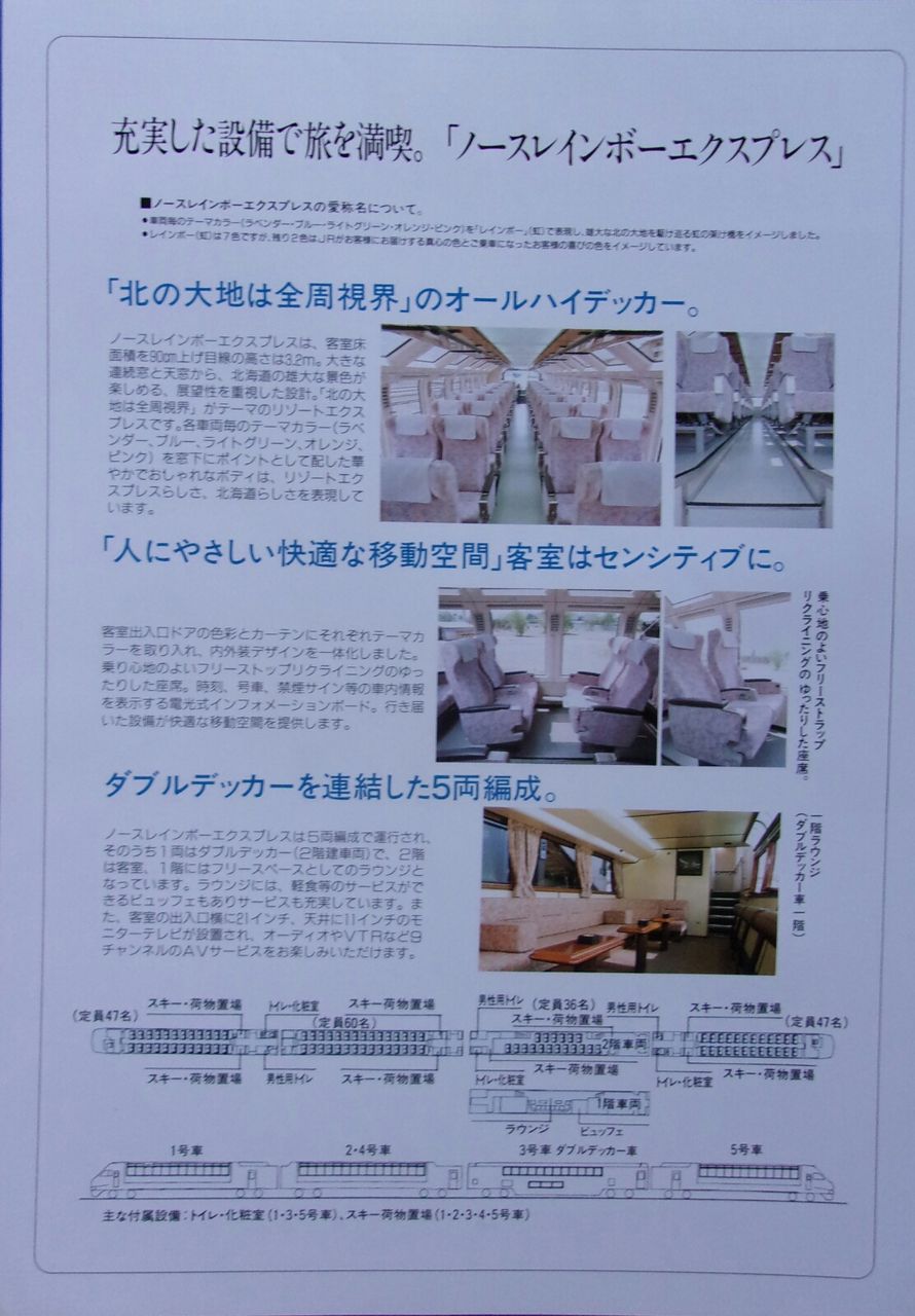 鉄道パンフレット考・JR北海道(5)1993年・リゾートエクスプレス北海道