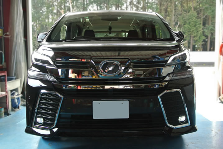 新型ヴェルファイア 純正ledフォグランプをレンズごと交換 高輝度ledバルブをセットしました ガレージバウムの作業日記