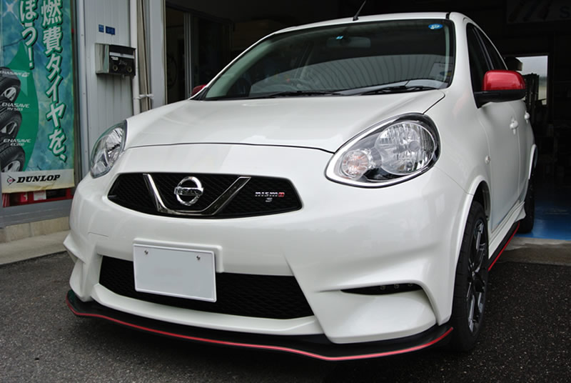 日産マーチnismo レーダーを取り付けました ガレージバウムの作業日記