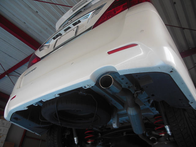 20アルファード：アドミレイション4本出しマフラーの取付 : ガレージ