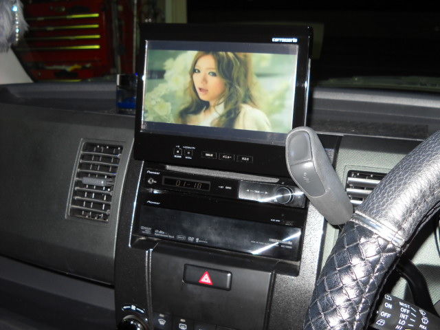 MH23S ワゴンRスティングレー 社外オーディオパネル 8インチ