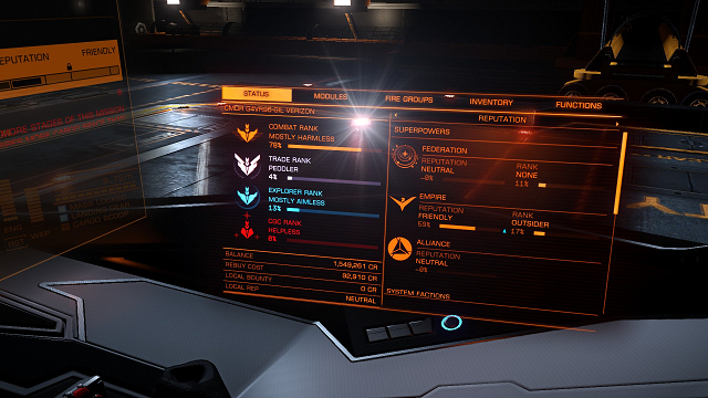 ジル クロ スコード ブログ Elite Dangerous 勢力内ランク上げだ ジル クロ スコード ブログ Elite Dangerous 勢力内ランク上げだ