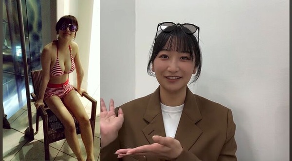 「グラドル超新星」榎原依那が豊胸疑惑を完全否定 中学でさらし巻き、高校時代の爆裂ビキニ写真で証明