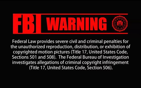 謎AVの冒頭「FBI WARNING（このAVはFBI推薦です）」