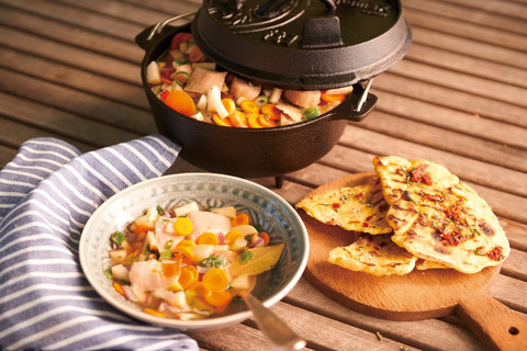 P Dutch Oven with soup