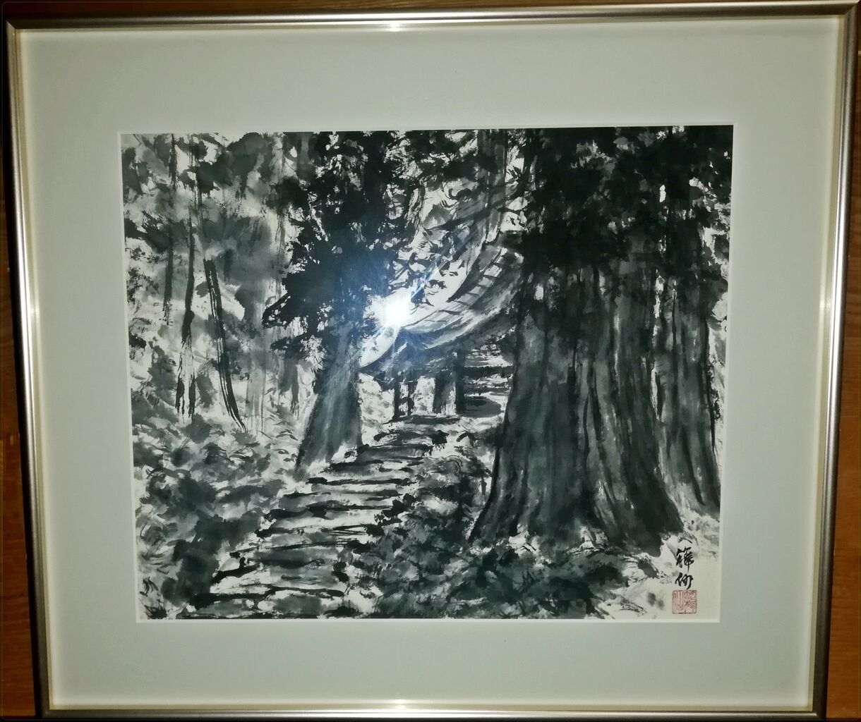 参道】 第3回 日美展臨画の部 秀作 : 〜オカンとボクと、時々、水墨画〜
