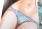 縞パン画集「しまパン」に収録の、どじろーの縞パンイラスト