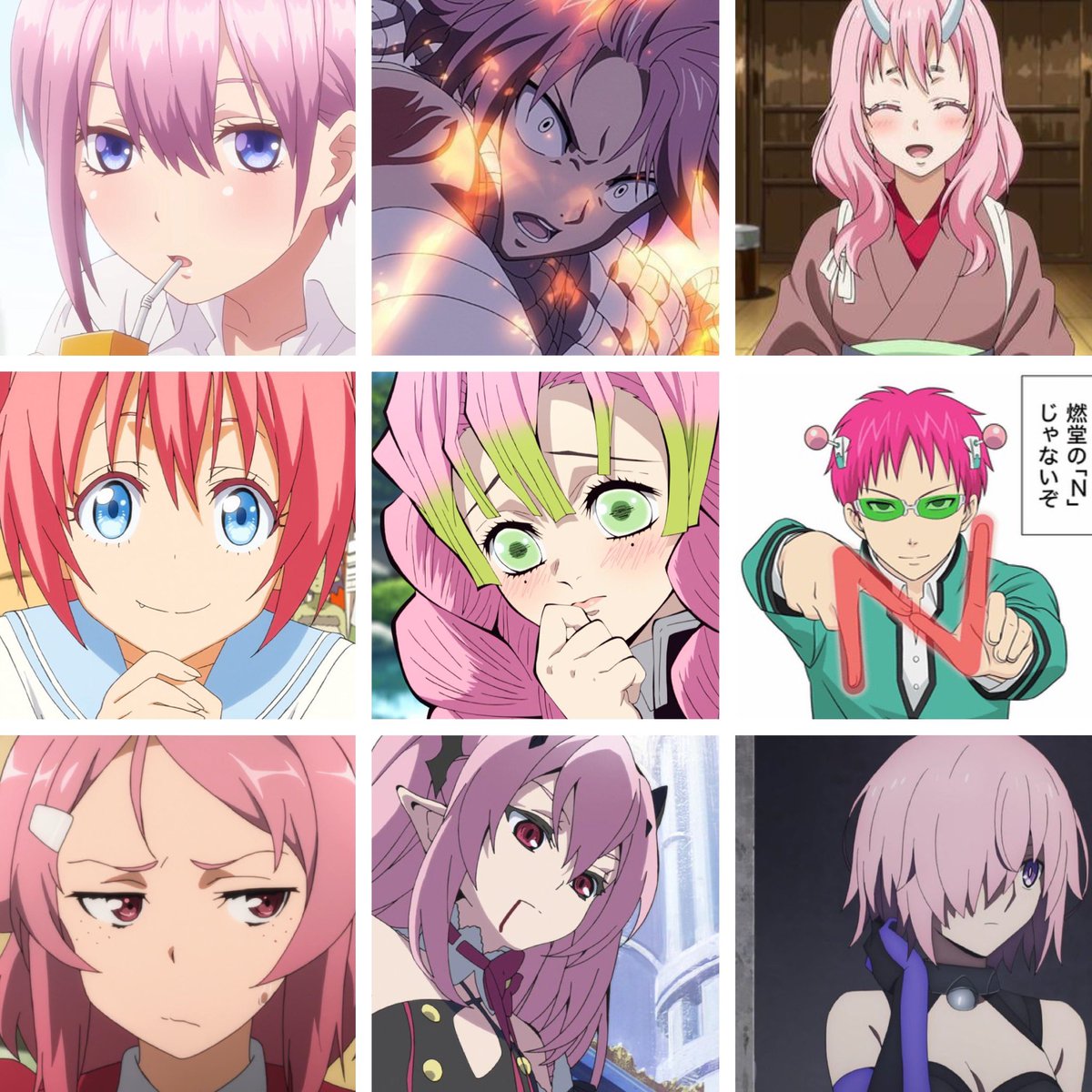 悲報 ピンク髪のアニメキャラ ヤバい奴が多すぎる 芸能dx全集中まとめちゃんねる