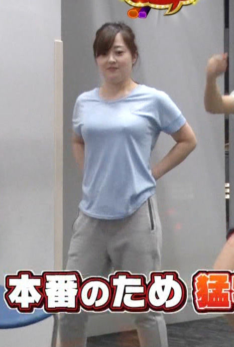 水卜麻美アナ(30)Tシャツ姿で乳首ビンビンでぐうシコｗｗ【エロ画像】