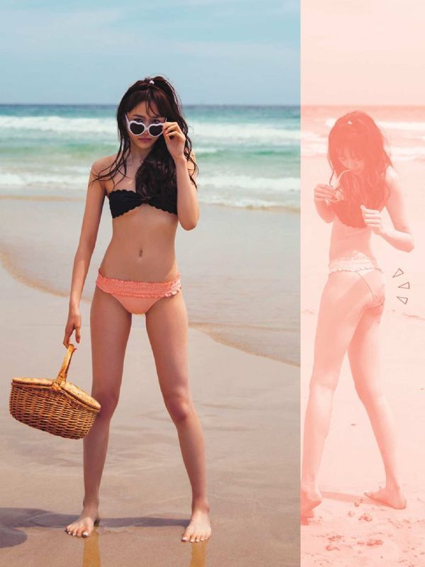 モデル松井愛莉(19)のくびれボディがエロい!水着グラビアで美脚と小尻を披露!