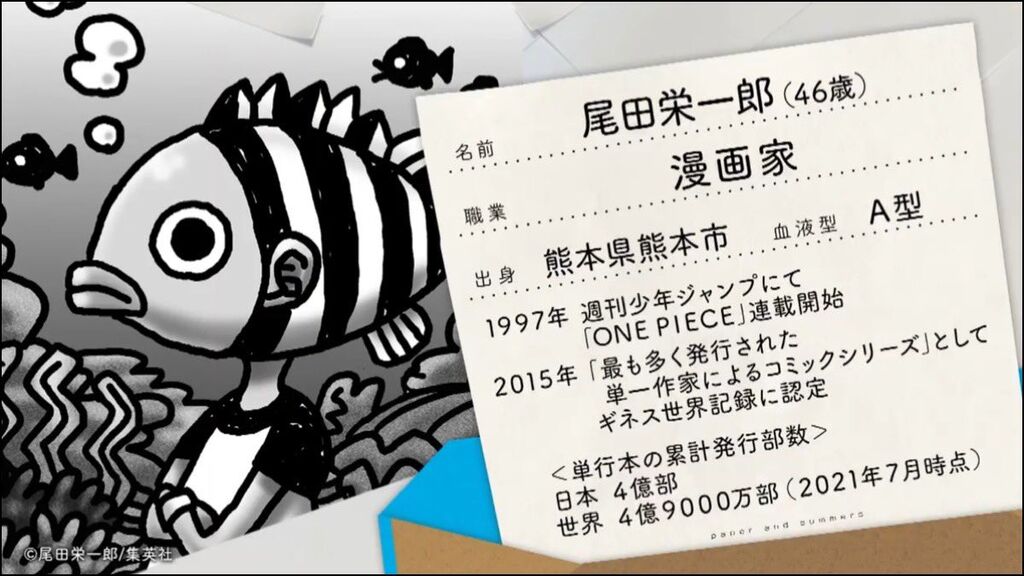 【画像】ワンピース原作者さん、なぜかプロフィールに累計発行部数を書いてしまう……………