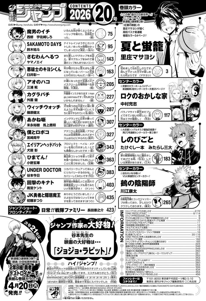 【超悲報】週間少年ジャンプ、ガチの暗黒期へ・・・