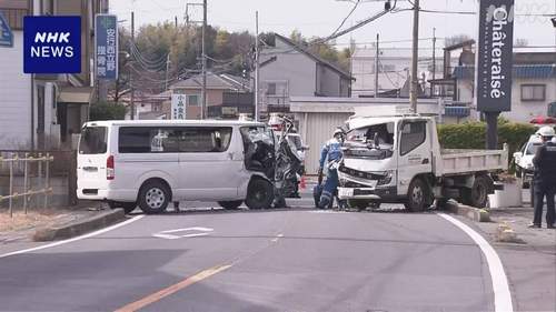 【川口市安行事故】ダンプとワゴン車が衝突 0歳の赤ちゃん心肺停止　元シャトレーゼ前