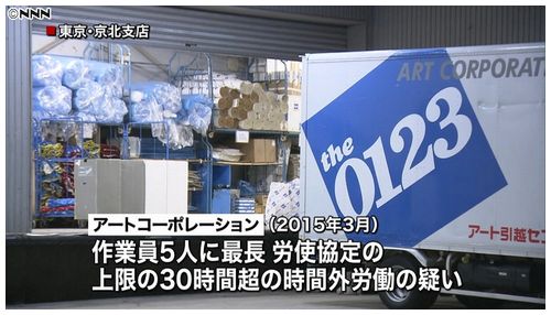 【アート引っ越し】長時間労働で書類送検 最長225時間の違法残業