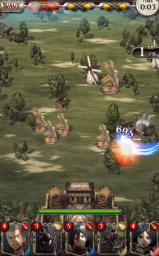 進撃の巨人タクティクス キャラ配置 自動で巨人を駆逐 好きなキャラの動きを楽しめる 進撃の巨人tacticsまとめ速報 ゲキタク攻略