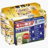 【1本187円】一番搾り ビール350ml×24本[6缶×4] キリン サッカー日本代表2026応援冷感タオル付き 生ビールが4,498円
