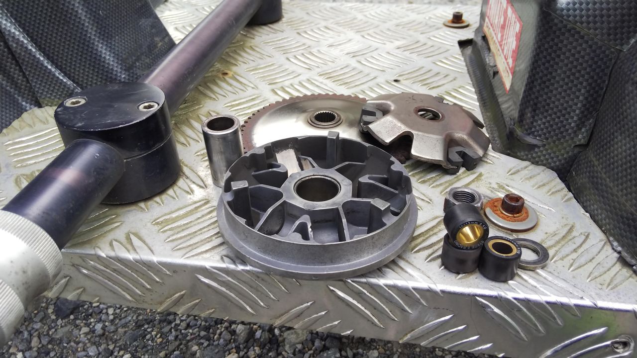 ジャイロX 久々の駆動系確認(;^_^A : ゲコピット(何処でもピット)