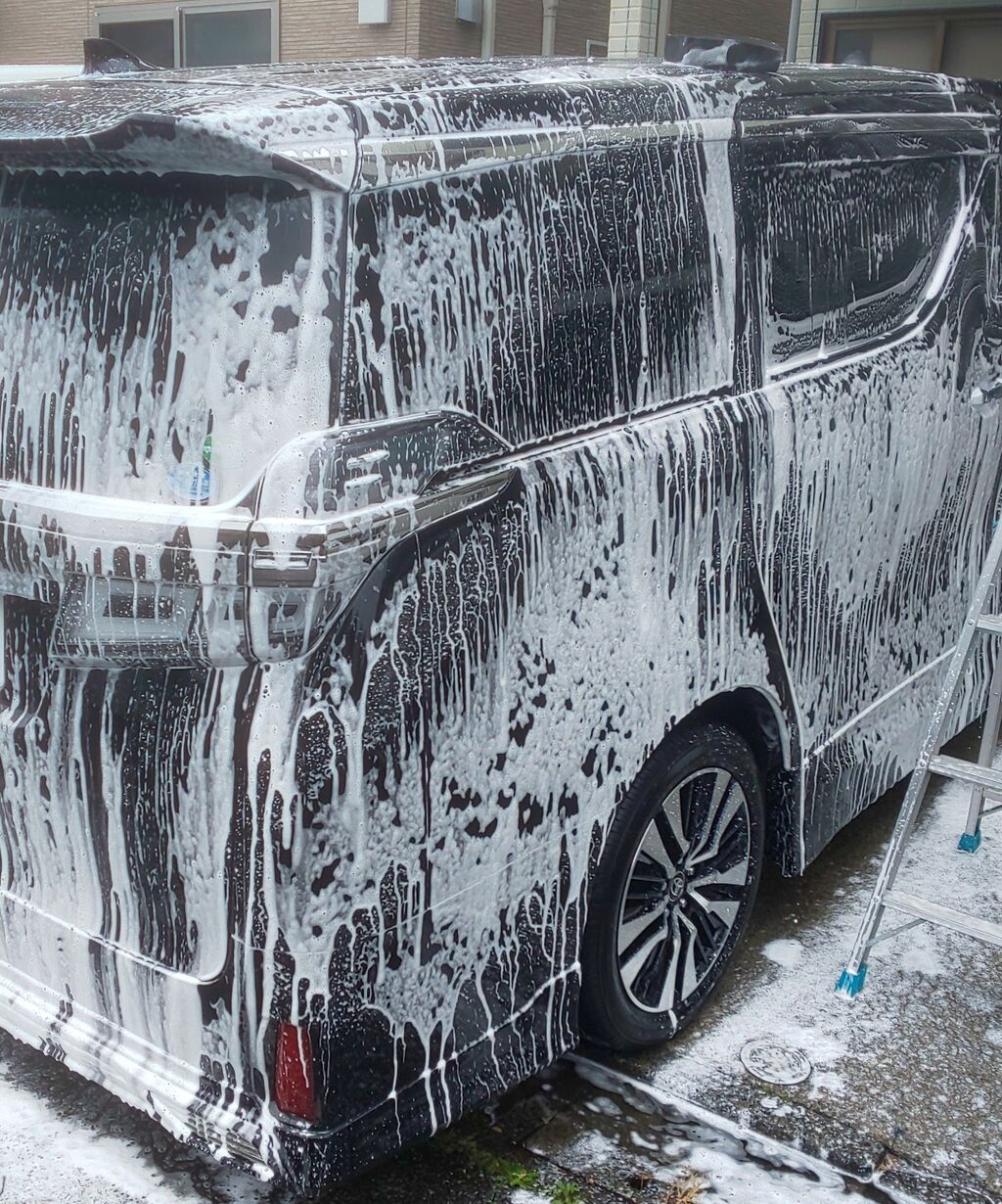 長距離ドライブ後のヴェルファイアを洗車 げるのメンテナンスノート 主に洗車