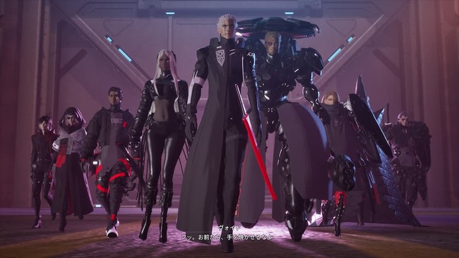 手を妬かせるなと仲間をたしなめるヴォイドとノインの初登場場面