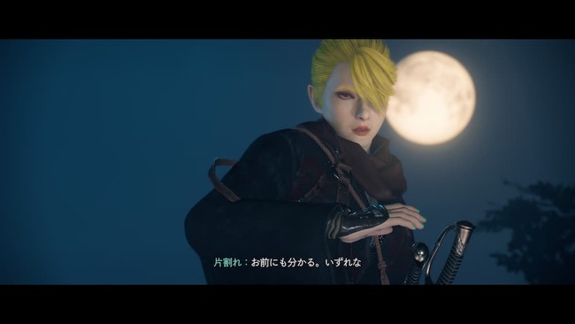 闇夜の中、お前にもいずれ分かると主人公に語る片割れ