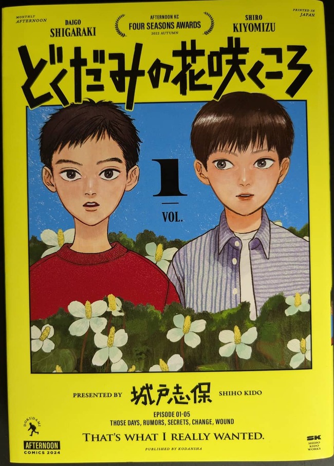 どくだみの花咲くころ1巻の表紙