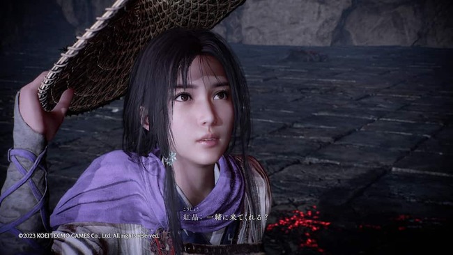 プレイヤーに語りかけている紅晶