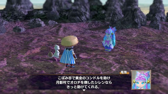 過去に様々な場所で敵を倒し人々を救ってきたシレンならきっと自分の事も助けてくれるはずと語る竜海