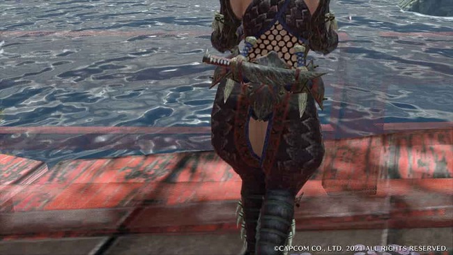 集会所にいるNPCの後ろ姿