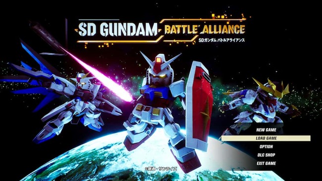 SDガンダム バトルアライアンスのタイトル画面