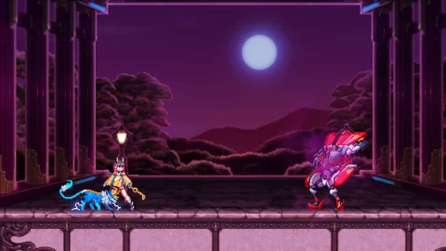 暴走した能力者カミオムと対峙するきりん