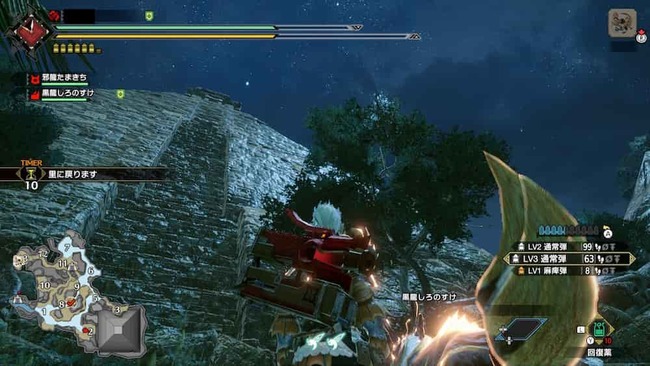 巨大なピラミッドを見上げるプレイヤー