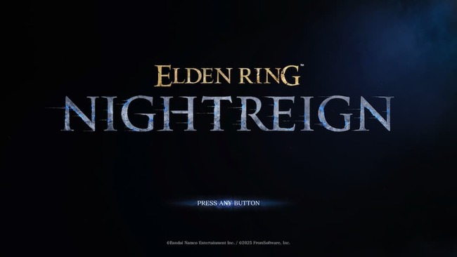 エルデンリング NIGHTREIGNのタイトル画面