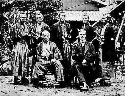 有田焼)幕末フルベッキ集合写真 有田焼)幕末フルベッキ集合写真