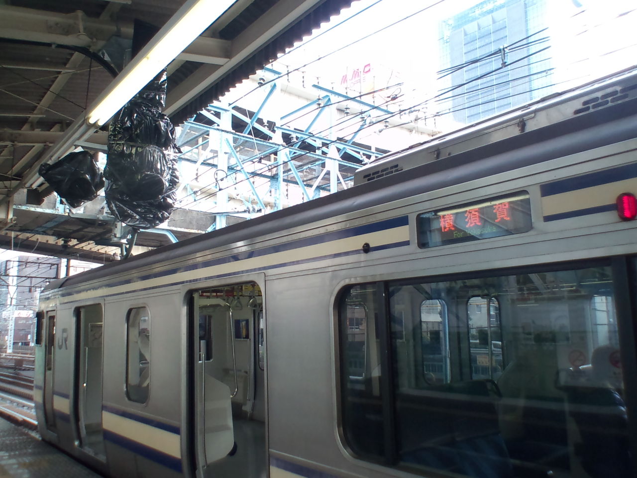 横浜駅横須賀線（9番線ホーム）ナゾの信号機 鉄分の補給！(鉄道グッズと動画サイト)