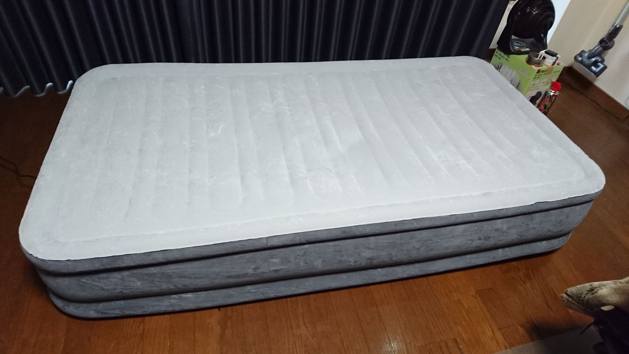 Intex インテックス エアーベッド ツインコンフォート シングルサイズ 電動式 グレー 買ってみた 元気の好奇心 Intex インテックス エアーベッド ツインコンフォート シングルサイズ 電動式 グレー 買ってみた 元気の好奇心