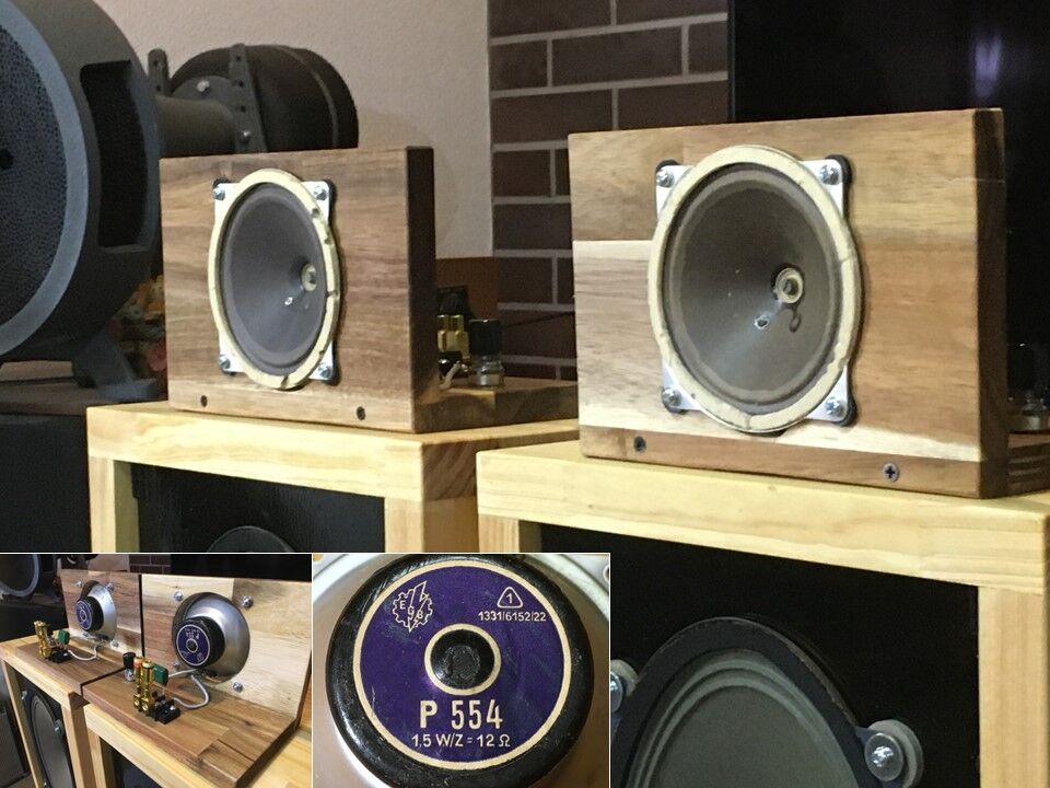 東独RFT LP554センターダンパービンテージ アドオンツィータシステム ペア 東独 RFT/EGB P554センターダンパービンテージ アドオンツィータ