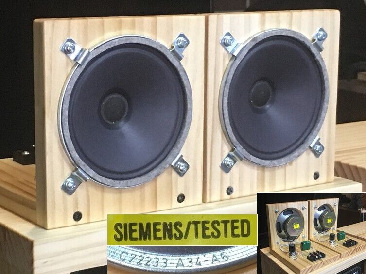 西独Siemens ビンテージ アドオン10cm口径ツィーターシステムペア siemens テレビ・オーディオ・カメラ 西独Siemens ビンテージ