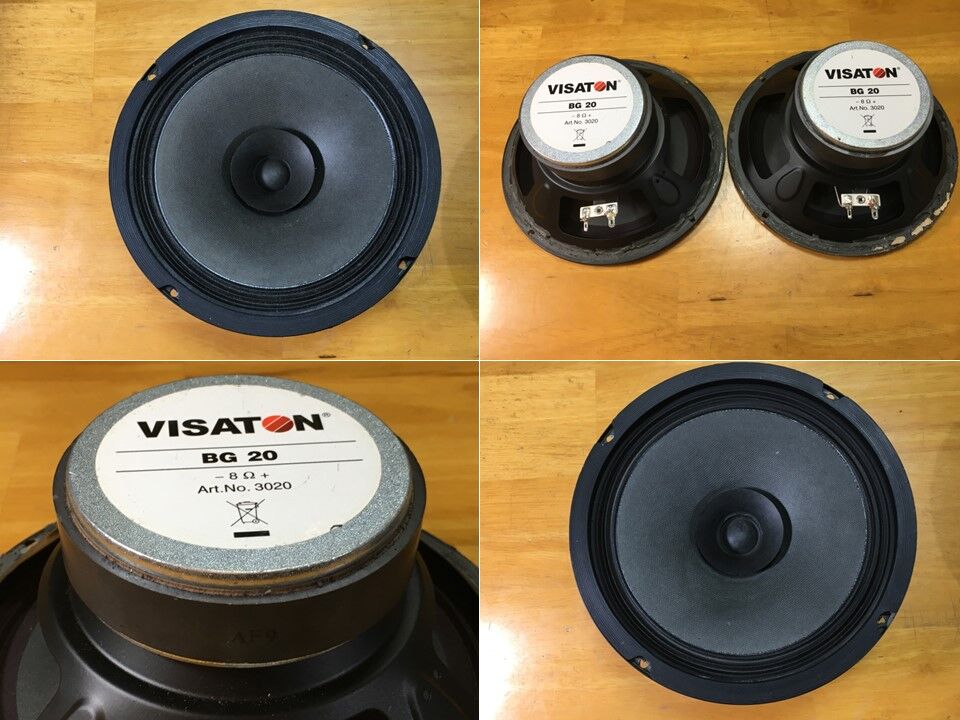 VISATON BG 20 スピーカー 8Ω 2個セット 動作確認済み Visaton フルレンジ BG20 音質向上プロジェクト : 「アトリエHAL1953