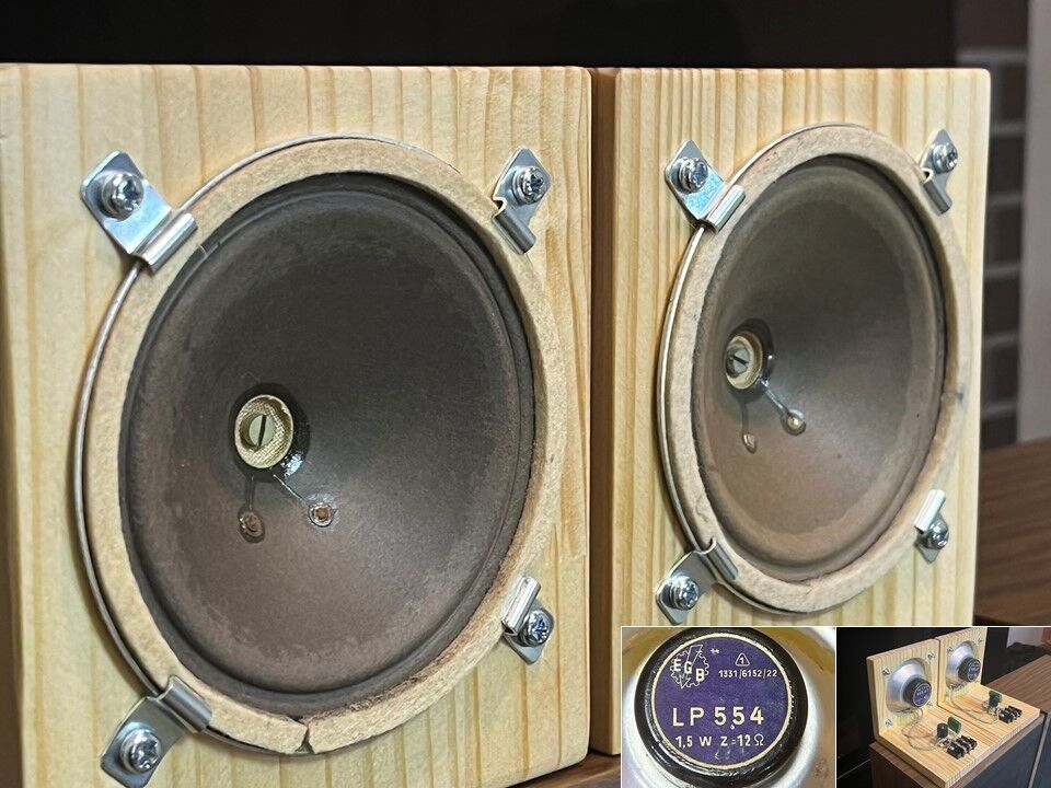 東独RFT LP554センターダンパービンテージ アドオンツィータシステム ペア 東独EGB/RFT LP554 センターダンパー アルニコビンテージ