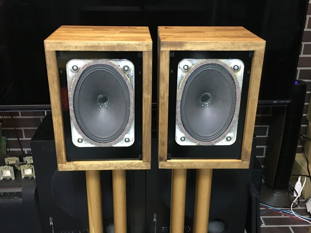 西独Telefunken 18×26㎝ 究極フルレンジシステム_ペア !!! 超希少！! Telefunken 純正18×26㎝ 究極フルレンジシステム プロ用最