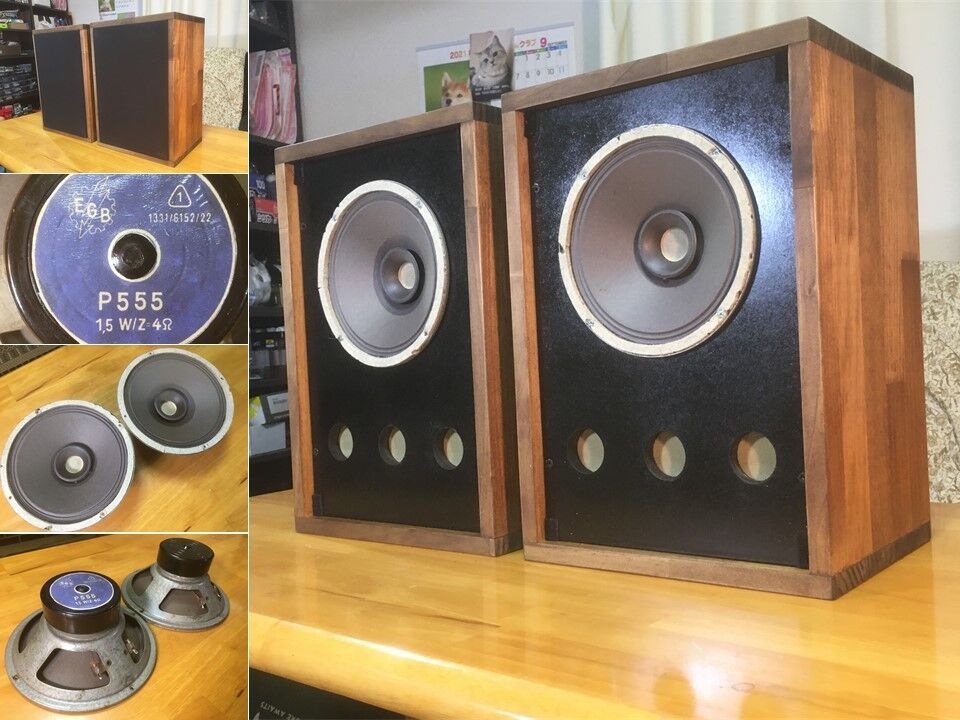 東独 EGB/RFT ビンテージ美品フルレンジP555 システム 高速高音質 ペア